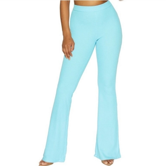 🩵 NAKED WARDROBE Waffle-Knit Flare Pants 🩵 - Picture 2 of 5